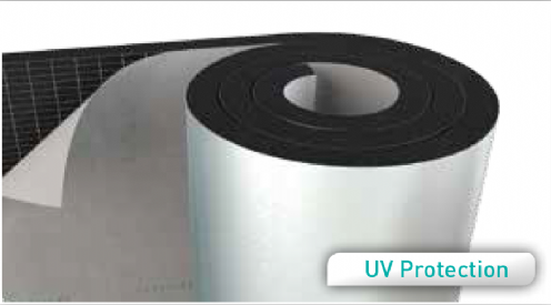 Aluminium Foil Faced Self-Adhesive Flexible Elastomeric Foam Rolls